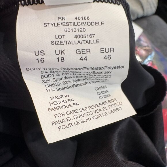 Magicsuit by Miraclesuit Aubrey Peaceout Swimsuit 1-PC Black Multi Size 16 NEW - Picture 9 of 9